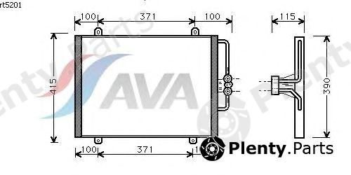  AVA QUALITY COOLING part RT5201 Condenser, air conditioning