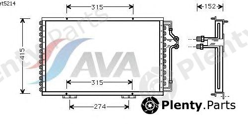  AVA QUALITY COOLING part RT5214 Condenser, air conditioning