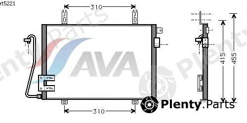  AVA QUALITY COOLING part RT5221 Condenser, air conditioning
