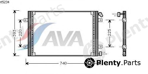  AVA QUALITY COOLING part RTA5234 Condenser, air conditioning