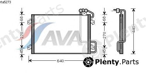  AVA QUALITY COOLING part RTA5273 Condenser, air conditioning