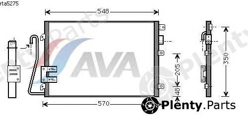  AVA QUALITY COOLING part RTA5275 Condenser, air conditioning