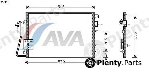  AVA QUALITY COOLING part RTA5340 Condenser, air conditioning