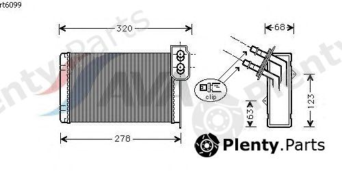  AVA QUALITY COOLING part RTA6099 Heat Exchanger, interior heating