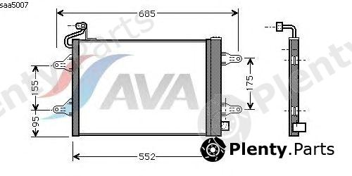  AVA QUALITY COOLING part SAA5007 Condenser, air conditioning