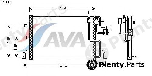  AVA QUALITY COOLING part SB5032 Condenser, air conditioning