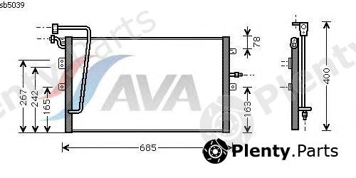  AVA QUALITY COOLING part SB5039 Condenser, air conditioning