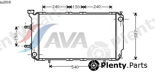 AVA QUALITY COOLING part SU2018 Radiator, engine cooling