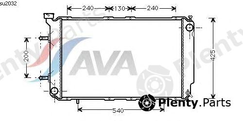 AVA QUALITY COOLING part SU2032 Radiator, engine cooling