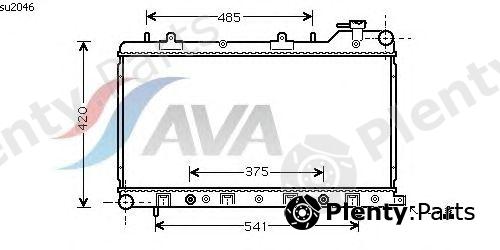  AVA QUALITY COOLING part SU2046 Radiator, engine cooling