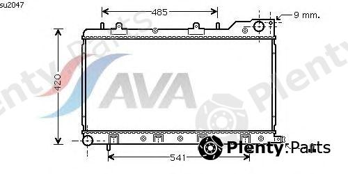  AVA QUALITY COOLING part SU2047 Radiator, engine cooling