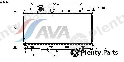  AVA QUALITY COOLING part SU2050 Radiator, engine cooling