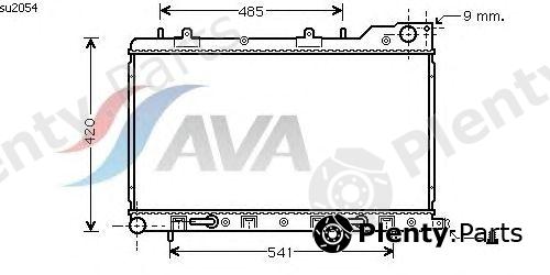  AVA QUALITY COOLING part SU2054 Radiator, engine cooling