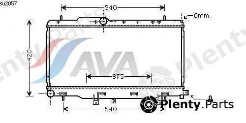  AVA QUALITY COOLING part SU2057 Radiator, engine cooling