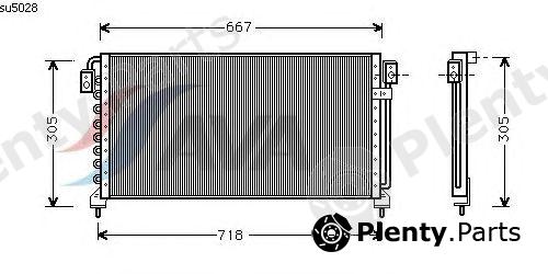  AVA QUALITY COOLING part SU5028 Condenser, air conditioning