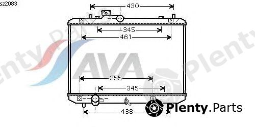  AVA QUALITY COOLING part SZ2083 Radiator, engine cooling