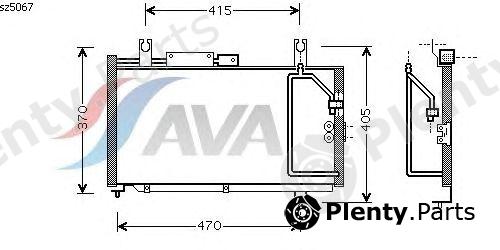  AVA QUALITY COOLING part SZ5067 Condenser, air conditioning