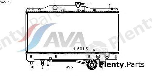  AVA QUALITY COOLING part TO2205 Radiator, engine cooling