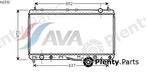  AVA QUALITY COOLING part TO2232 Radiator, engine cooling