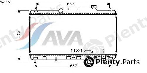  AVA QUALITY COOLING part TO2235 Radiator, engine cooling
