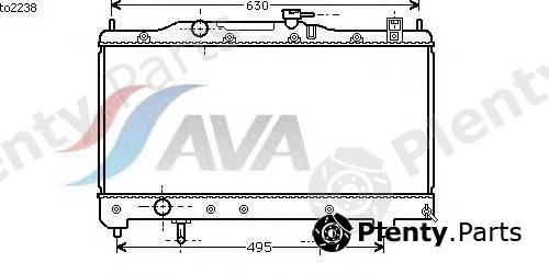  AVA QUALITY COOLING part TO2238 Radiator, engine cooling