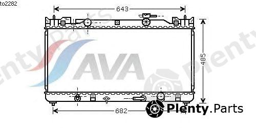  AVA QUALITY COOLING part TO2282 Radiator, engine cooling