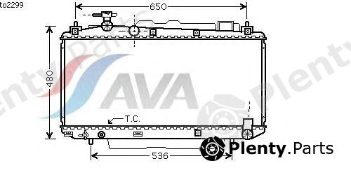  AVA QUALITY COOLING part TO2299 Radiator, engine cooling