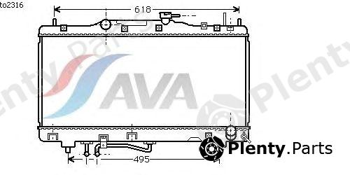  AVA QUALITY COOLING part TO2316 Radiator, engine cooling