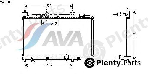  AVA QUALITY COOLING part TO2318 Radiator, engine cooling