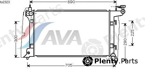  AVA QUALITY COOLING part TO2323 Radiator, engine cooling