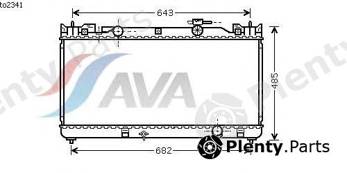  AVA QUALITY COOLING part TO2341 Radiator, engine cooling