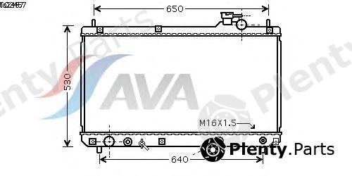  AVA QUALITY COOLING part TO2457 Radiator, engine cooling
