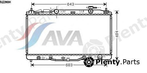  AVA QUALITY COOLING part TO2464 Radiator, engine cooling
