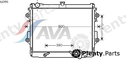  AVA QUALITY COOLING part TO2491 Radiator, engine cooling