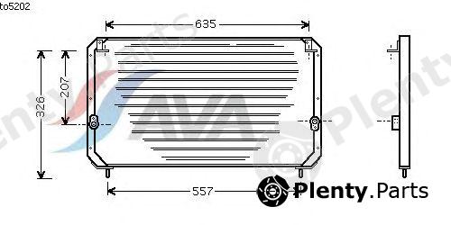  AVA QUALITY COOLING part TO5202 Condenser, air conditioning