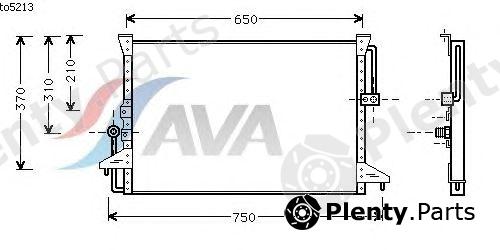  AVA QUALITY COOLING part TO5213 Condenser, air conditioning