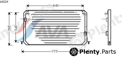  AVA QUALITY COOLING part TO5224 Condenser, air conditioning