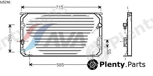  AVA QUALITY COOLING part TO5246 Condenser, air conditioning