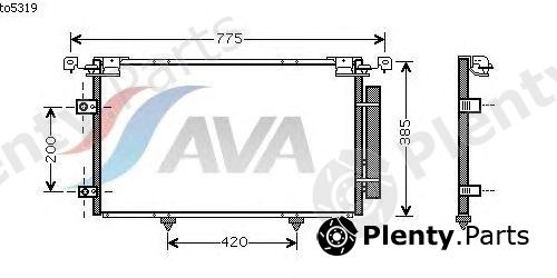  AVA QUALITY COOLING part TO5319 Condenser, air conditioning