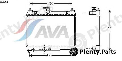  AVA QUALITY COOLING part TOA2251 Radiator, engine cooling