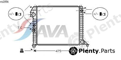  AVA QUALITY COOLING part VO2056 Radiator, engine cooling