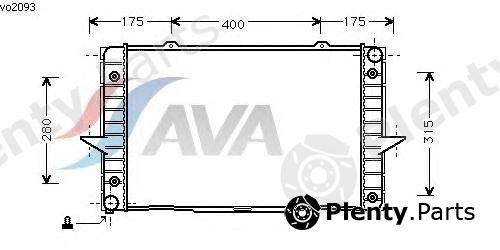  AVA QUALITY COOLING part VO2093 Radiator, engine cooling