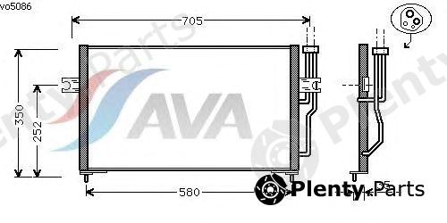  AVA QUALITY COOLING part VO5086 Condenser, air conditioning