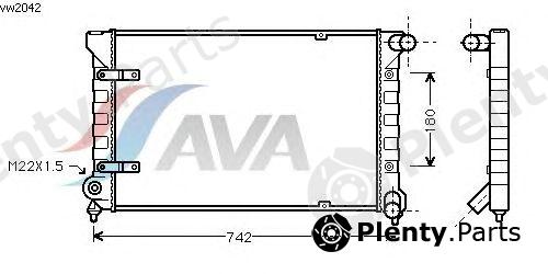  AVA QUALITY COOLING part VW2042 Radiator, engine cooling