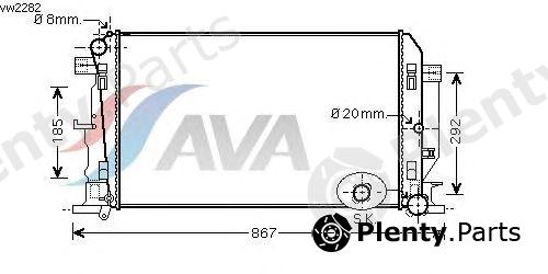 AVA QUALITY COOLING part VW2282 Radiator, engine cooling