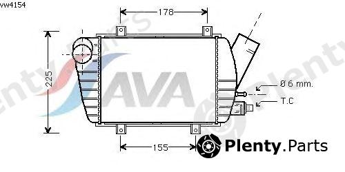  AVA QUALITY COOLING part VW4154 Intercooler, charger