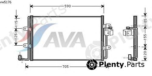  AVA QUALITY COOLING part VW5176 Condenser, air conditioning