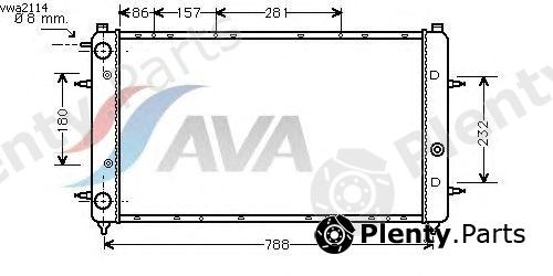  AVA QUALITY COOLING part VWA2114 Radiator, engine cooling