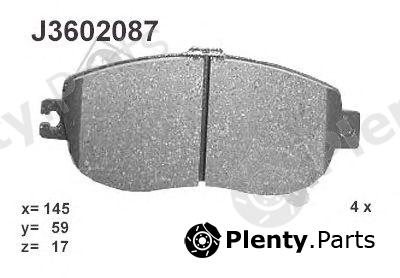  NIPPARTS part J3602087 Brake Pad Set, disc brake