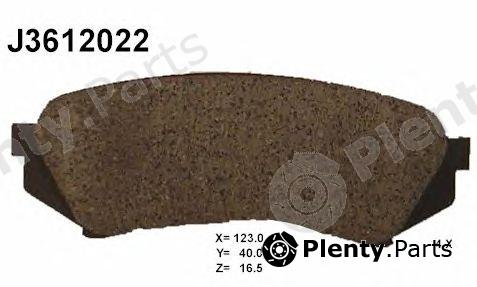  NIPPARTS part J3612022 Brake Pad Set, disc brake